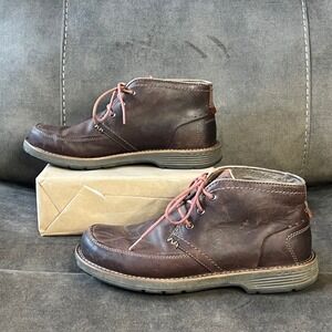 Merrell Chukka Leather Boots Men's 8.5 Brown Lace Up Casual Ankle Shoes EUC